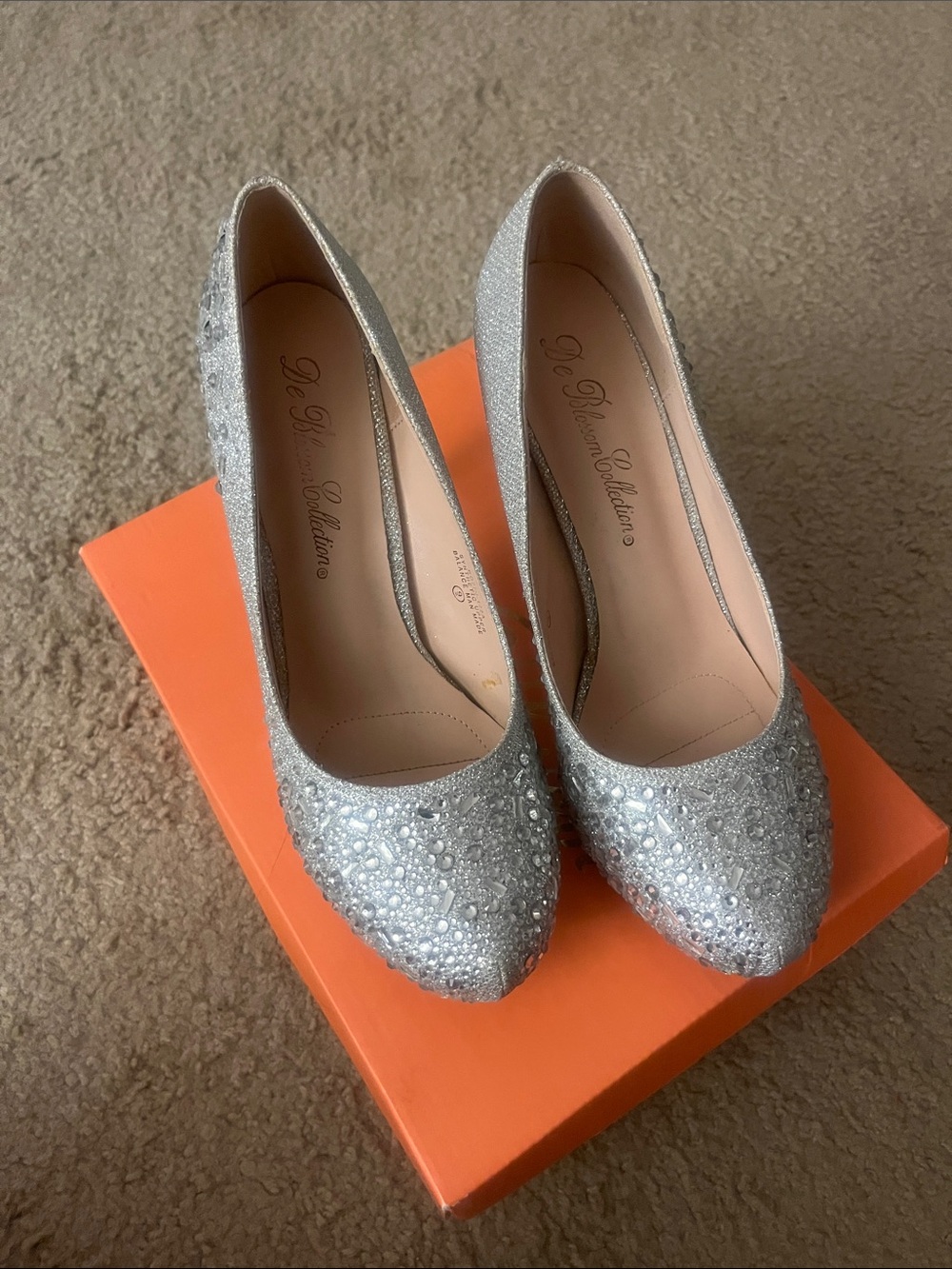 Silver Sparkly Heels